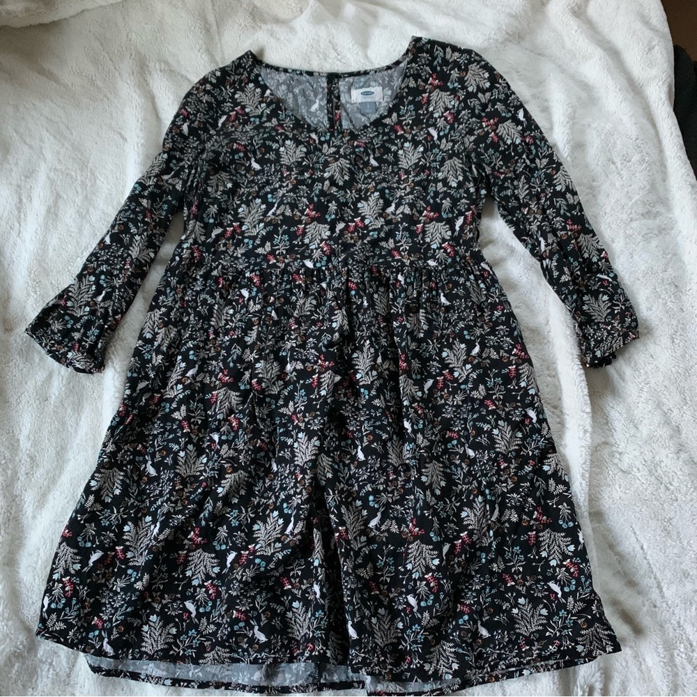 Old Navy floral and rabbit print dress